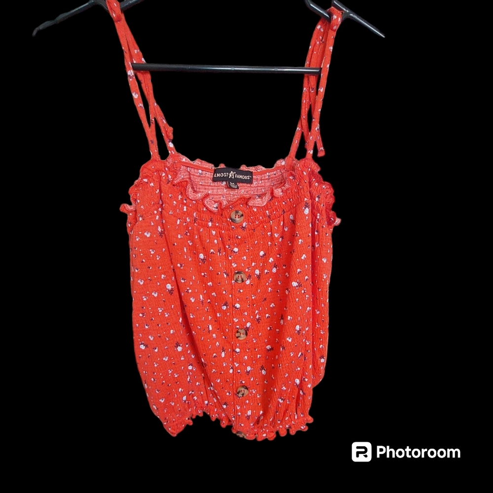 NWT-Red Crop Halter Top